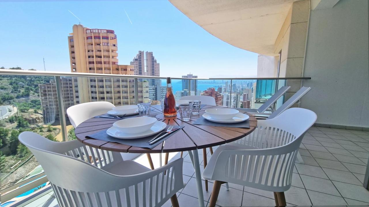 Skyline 9 Apartamento De 2 Dormitorios Soleado Con Terraza Privada Benidorm Eksteriør bilde
